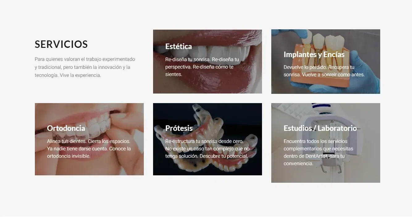 DENTARTIST CLINIC - Servicios