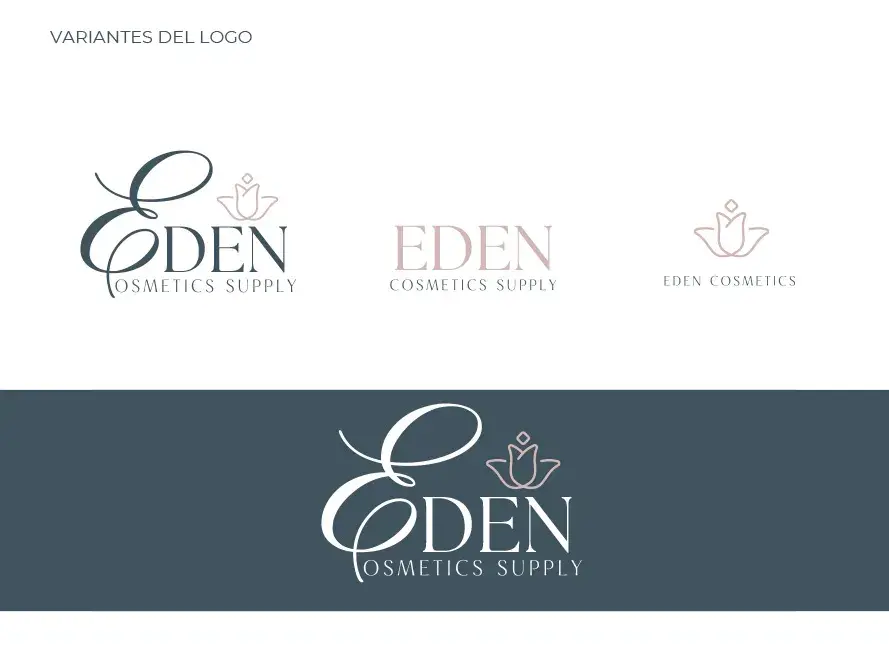 Eden Cosmetics Supply - variantes del logo